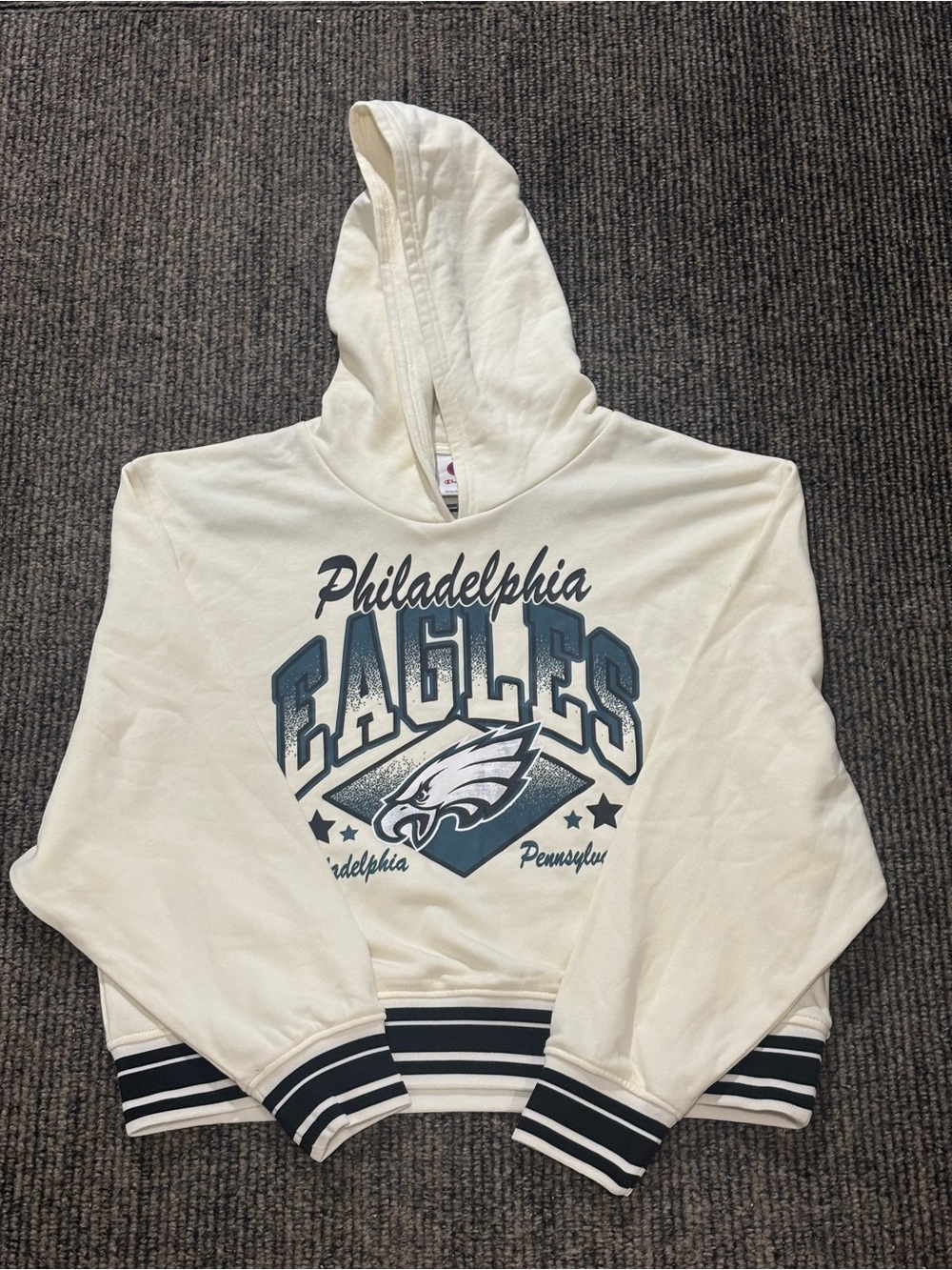 NFL Philadelphia Eagles Women's Champion Cropped Hoodie New with Tags Size L
